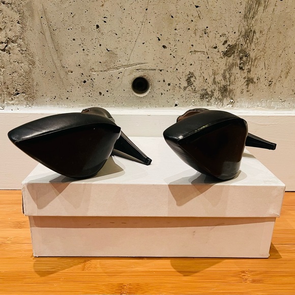 NWT ACNE STUDIOS SS09 "Facette" Black Platform High Heels - Picture 4 of 12